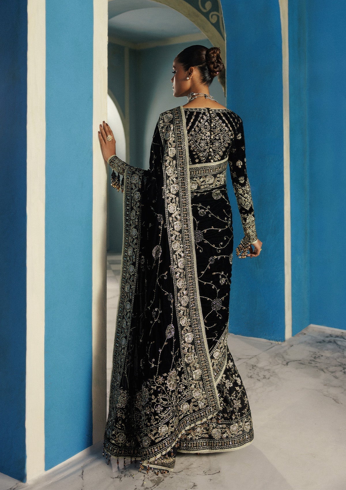 Aik Atelier | Udaipur Velvet 25 | LOOK 04 - Official Aik Atelier - Agha Fabrics UK