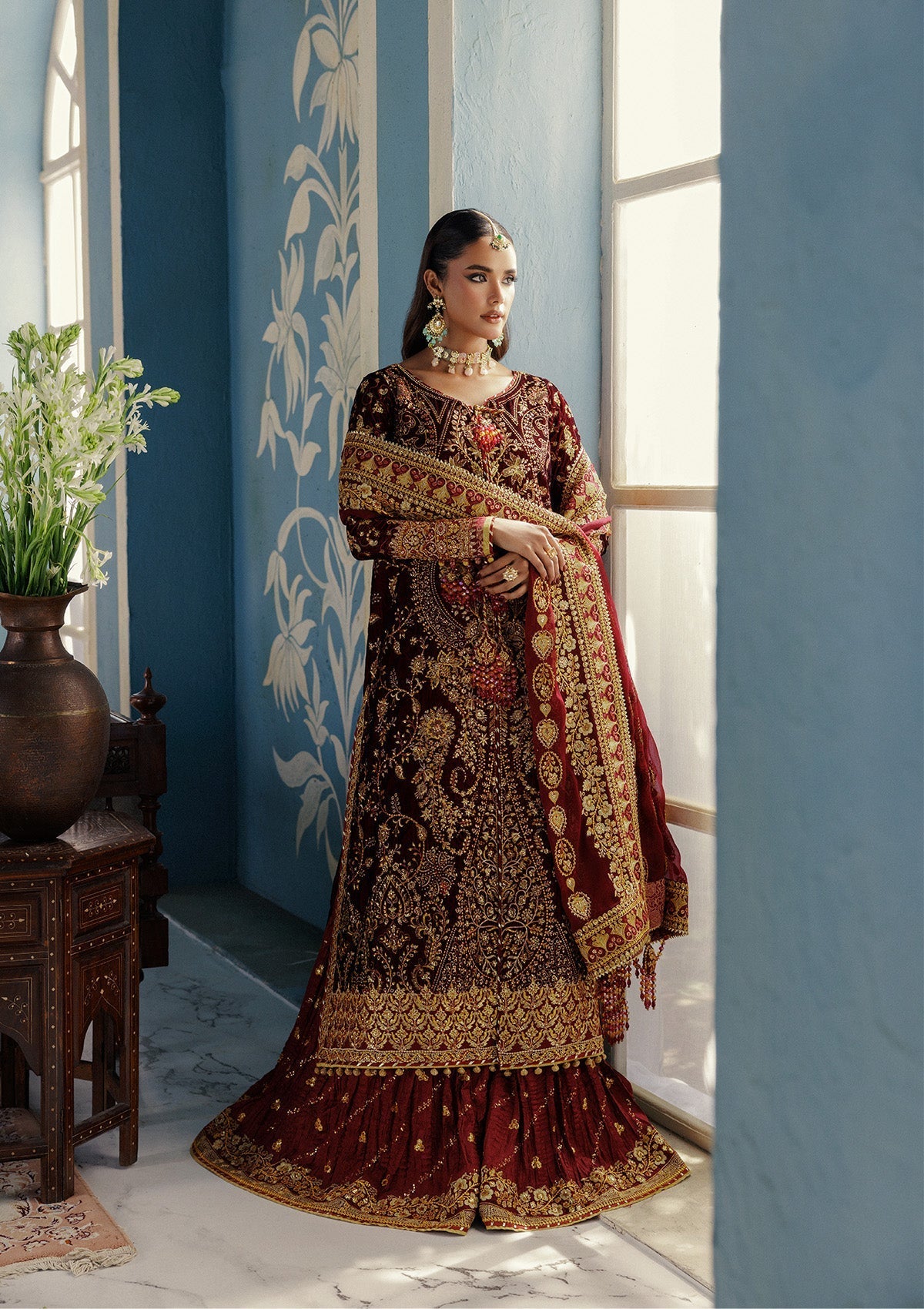 Aik Atelier | Udaipur Velvet 25 | LOOK 05 - Official Aik Atelier - Agha Fabrics UK