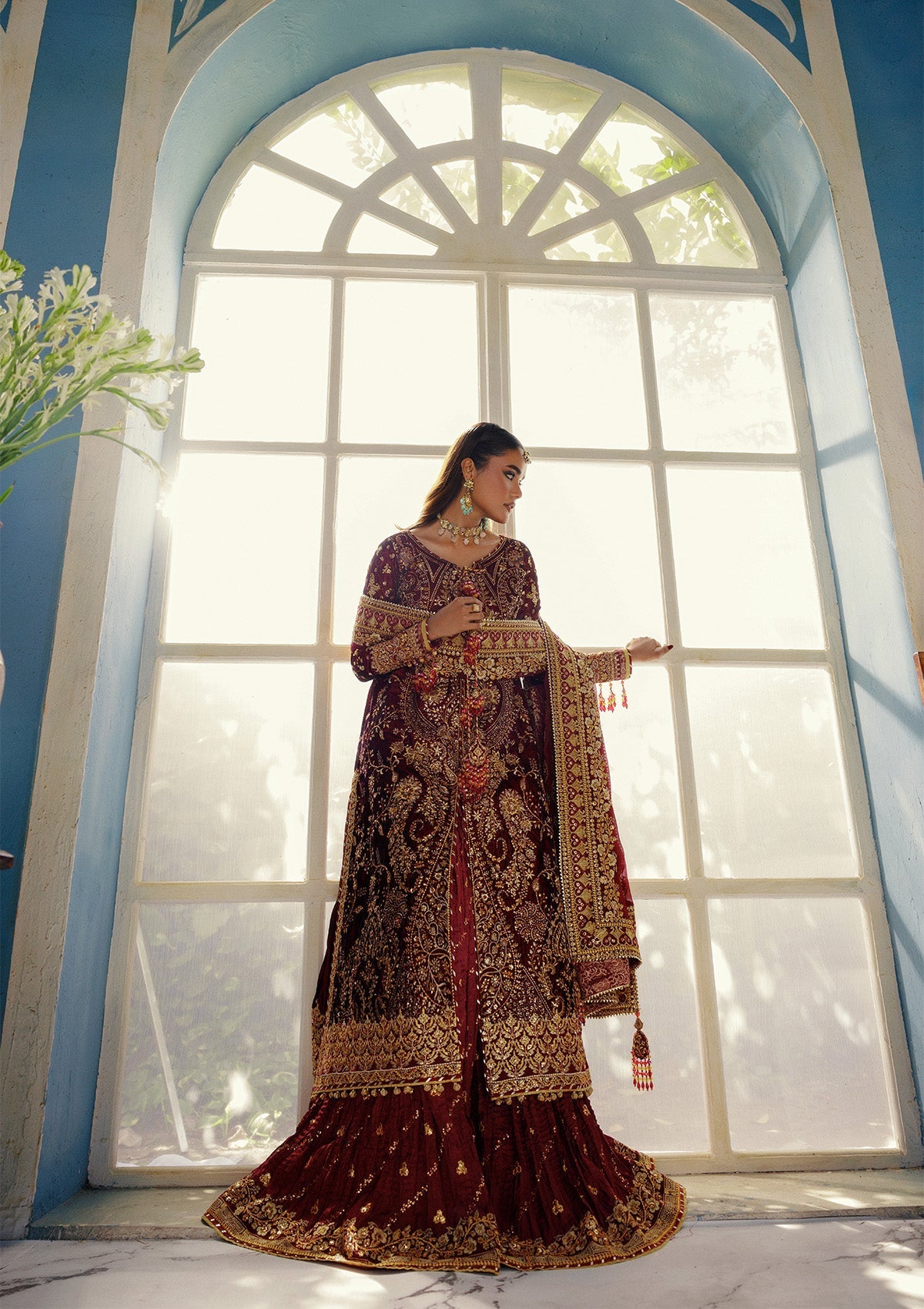 Aik Atelier | Udaipur Velvet 25 | LOOK 05 - Official Aik Atelier - Agha Fabrics UK