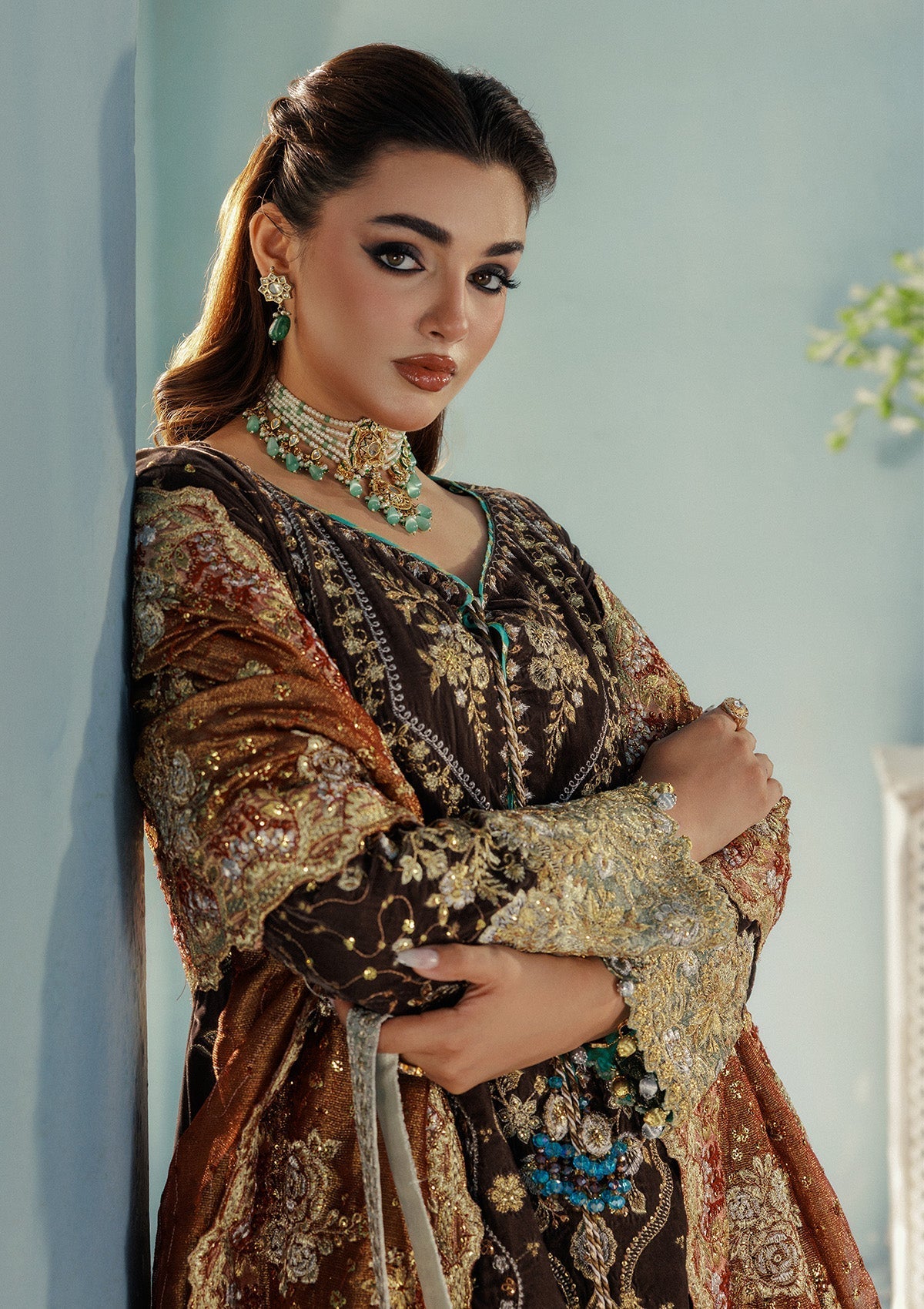 Aik Atelier | Udaipur Velvet 25 | LOOK 07 - Official Aik Atelier - Agha Fabrics UK