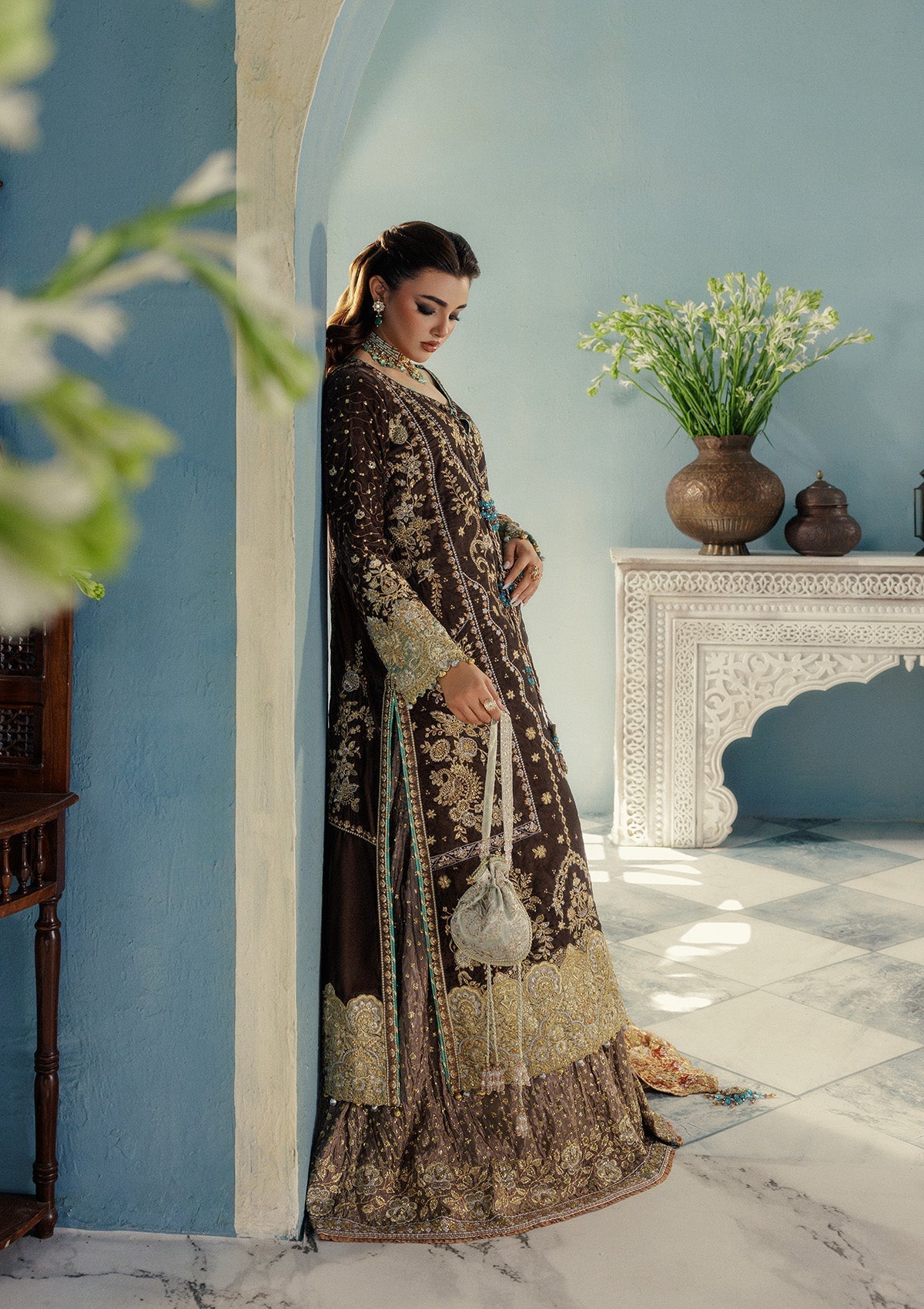 Aik Atelier | Udaipur Velvet 25 | LOOK 07 - Official Aik Atelier - Agha Fabrics UK