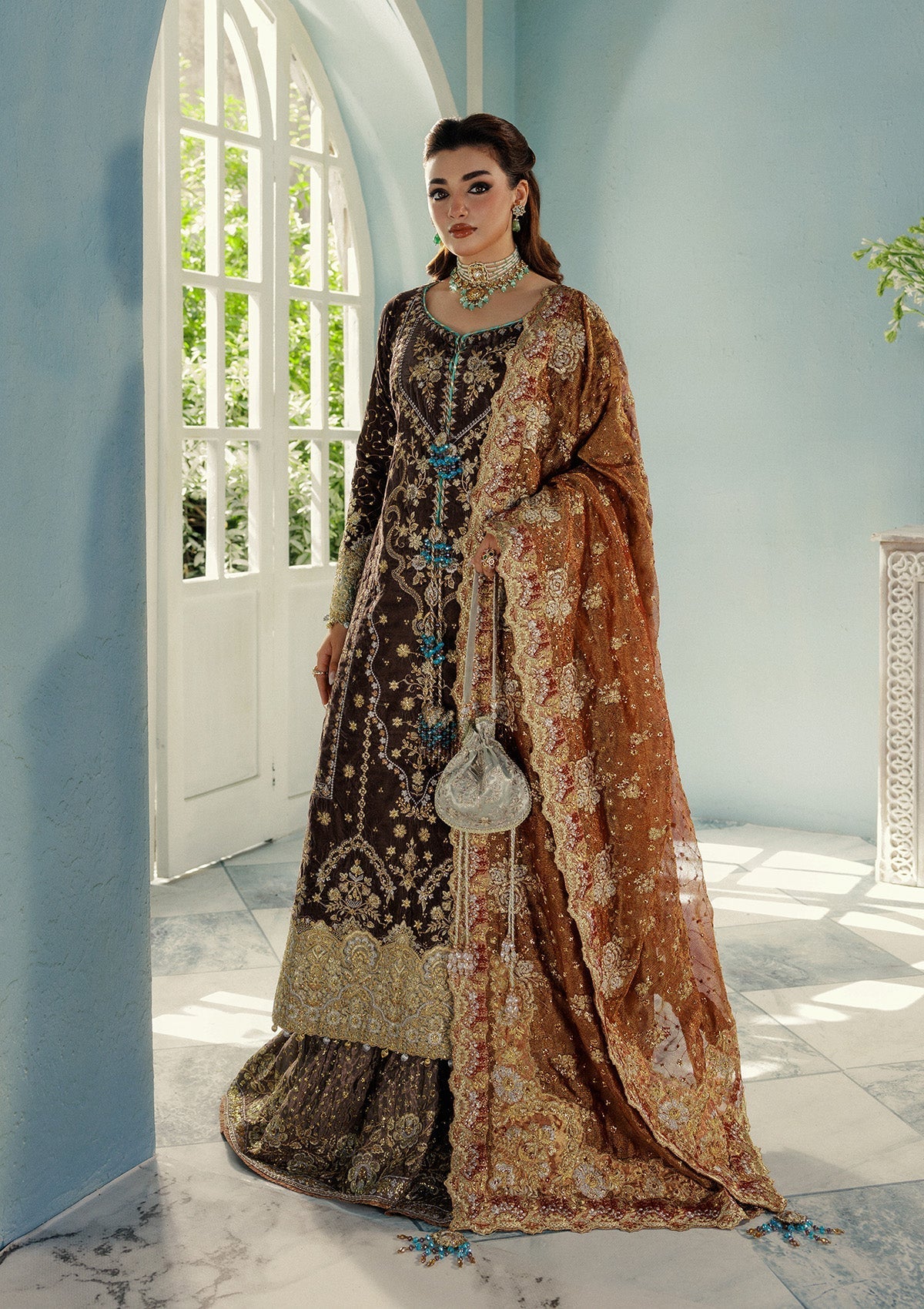 Aik Atelier | Udaipur Velvet 25 | LOOK 07 - Official Aik Atelier - Agha Fabrics UK