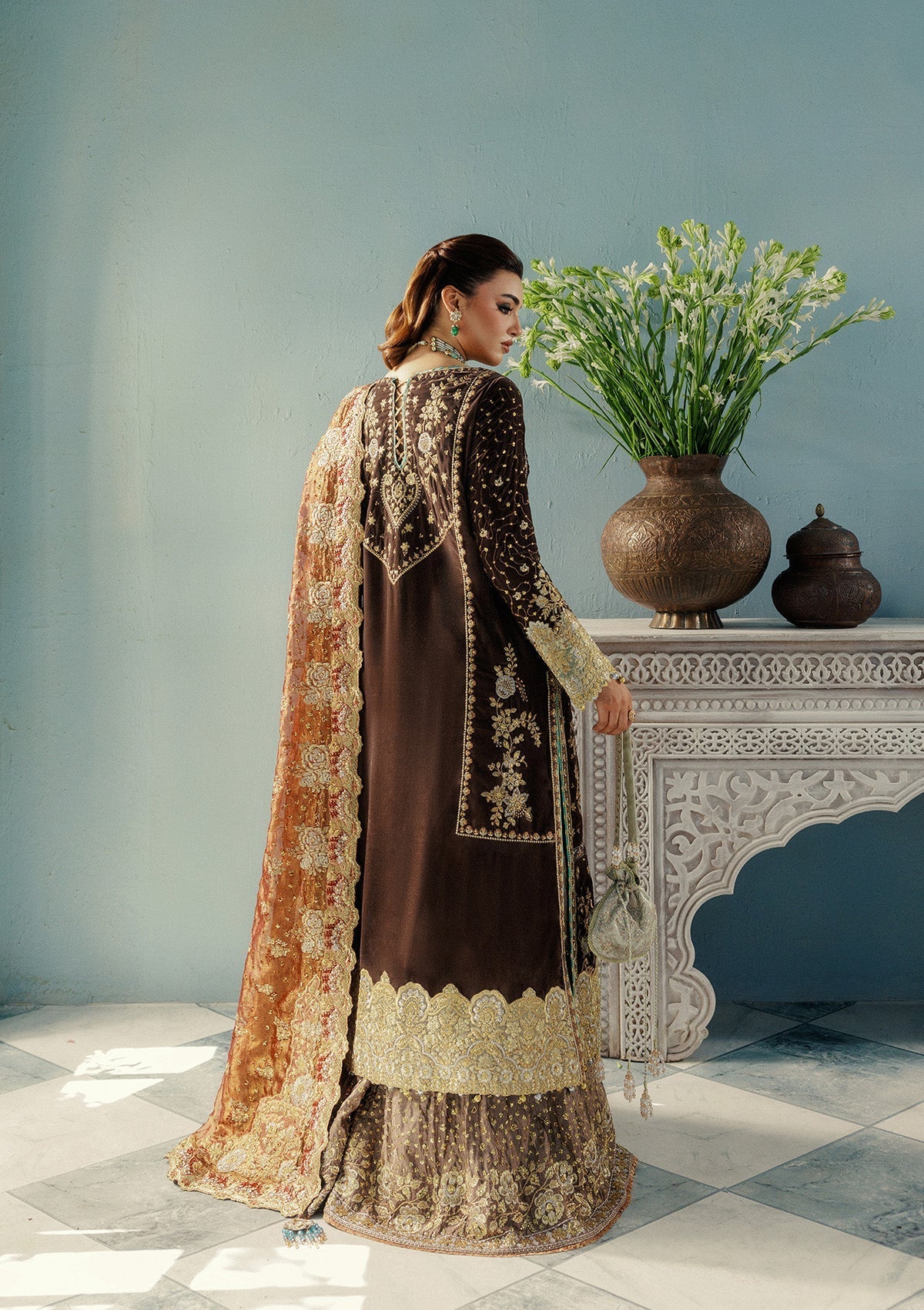 Aik Atelier | Udaipur Velvet 25 | LOOK 07 - Official Aik Atelier - Agha Fabrics UK