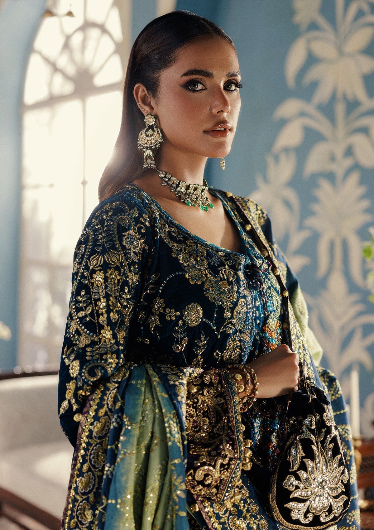 Aik Atelier | Udaipur Velvet 25 | LOOK 08 - Official Aik Atelier - Agha Fabrics UK