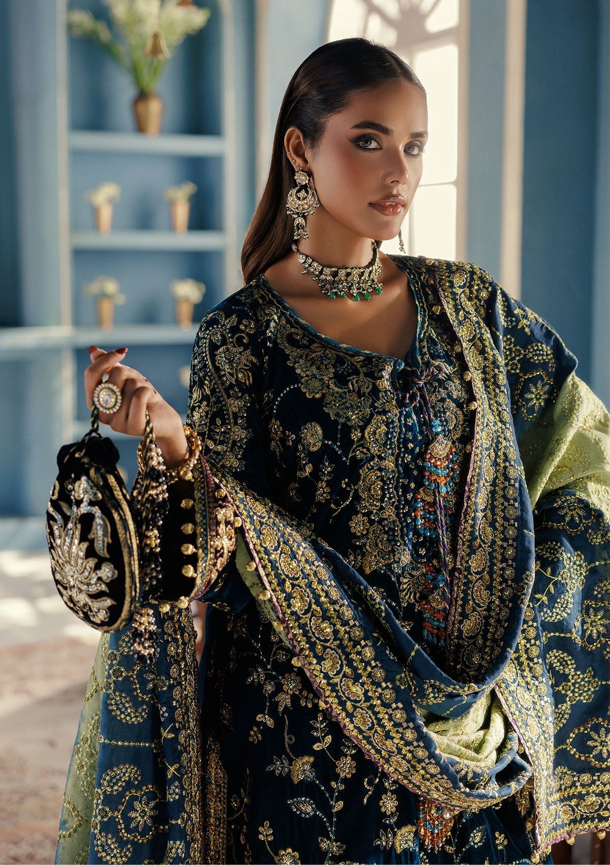 Aik Atelier | Udaipur Velvet 25 | LOOK 08 - Official Aik Atelier - Agha Fabrics UK