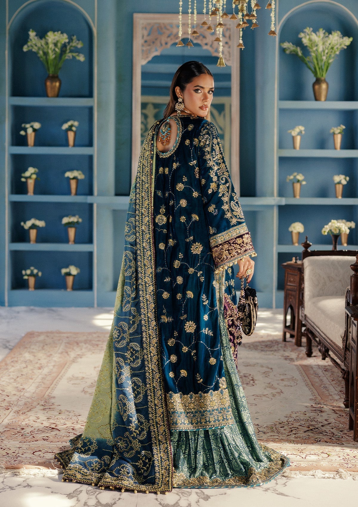 Aik Atelier | Udaipur Velvet 25 | LOOK 08 - Official Aik Atelier - Agha Fabrics UK