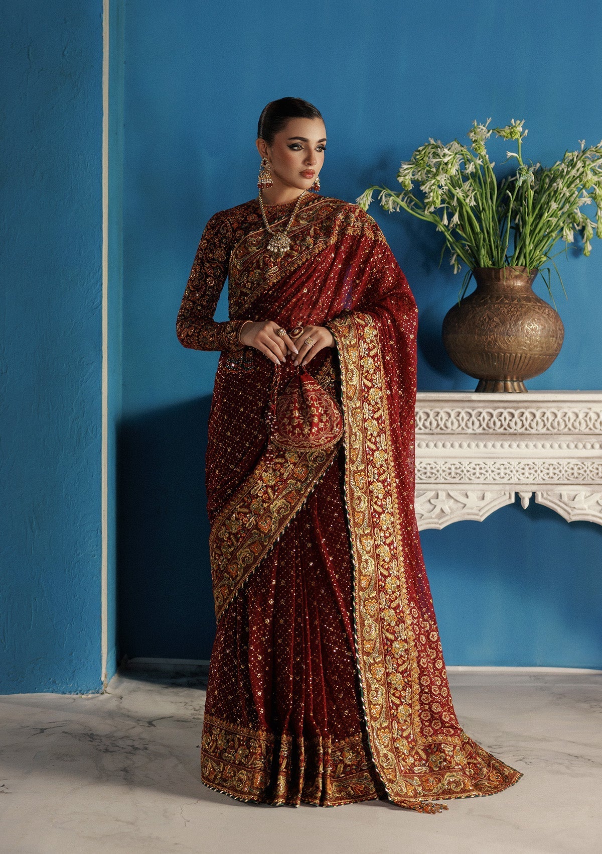 Aik Atelier | Udaipur Velvet 25 | LOOK 09 - Official Aik Atelier - Agha Fabrics UK