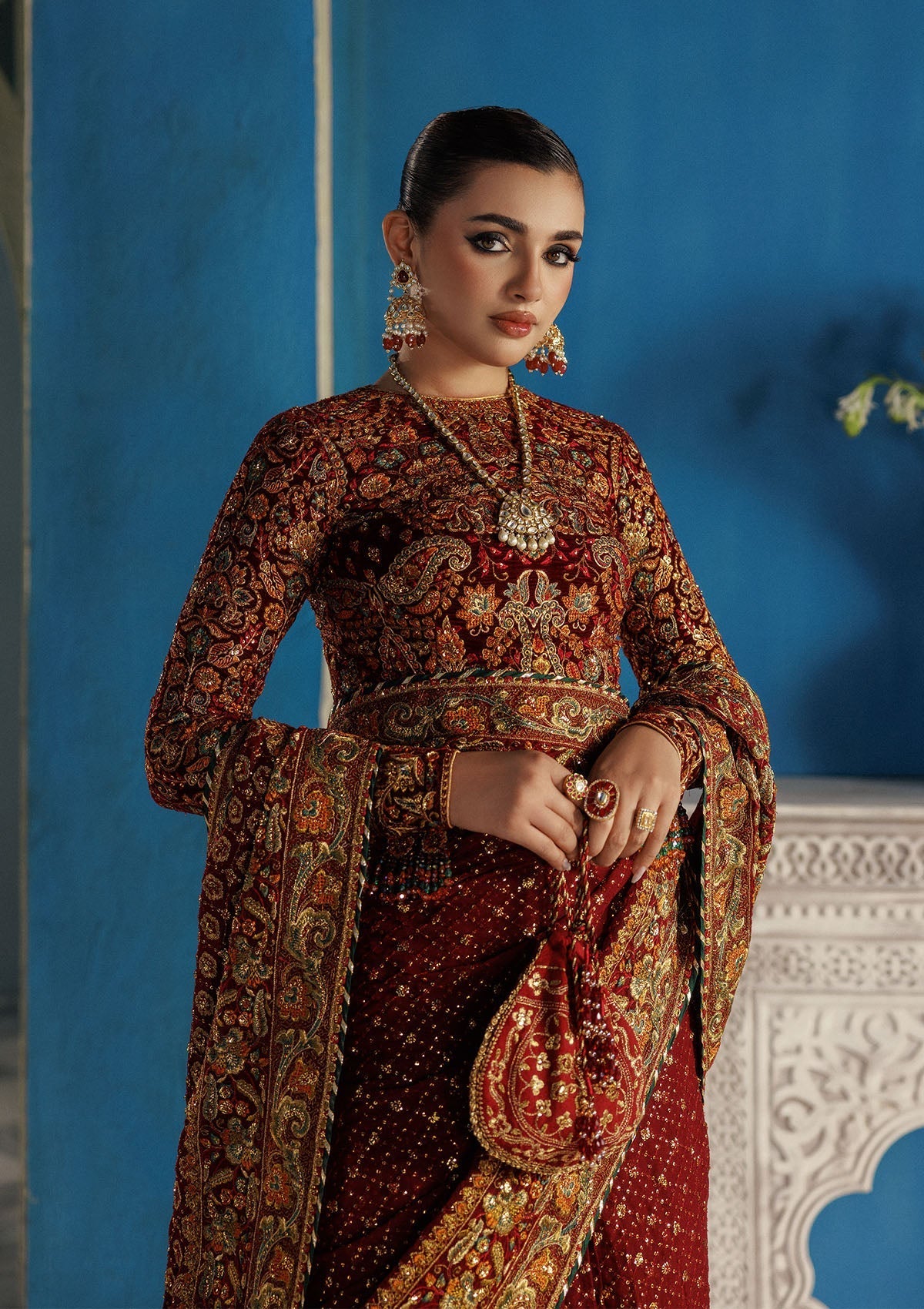Aik Atelier | Udaipur Velvet 25 | LOOK 09 - Official Aik Atelier - Agha Fabrics UK