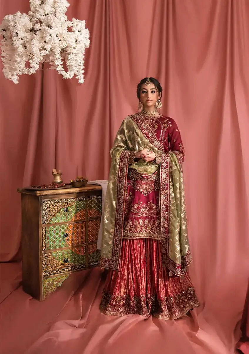 Aik Atelier | Wedding Festive 23 | LOOK 01 - Official Aik Atelier - Agha Fabrics UK