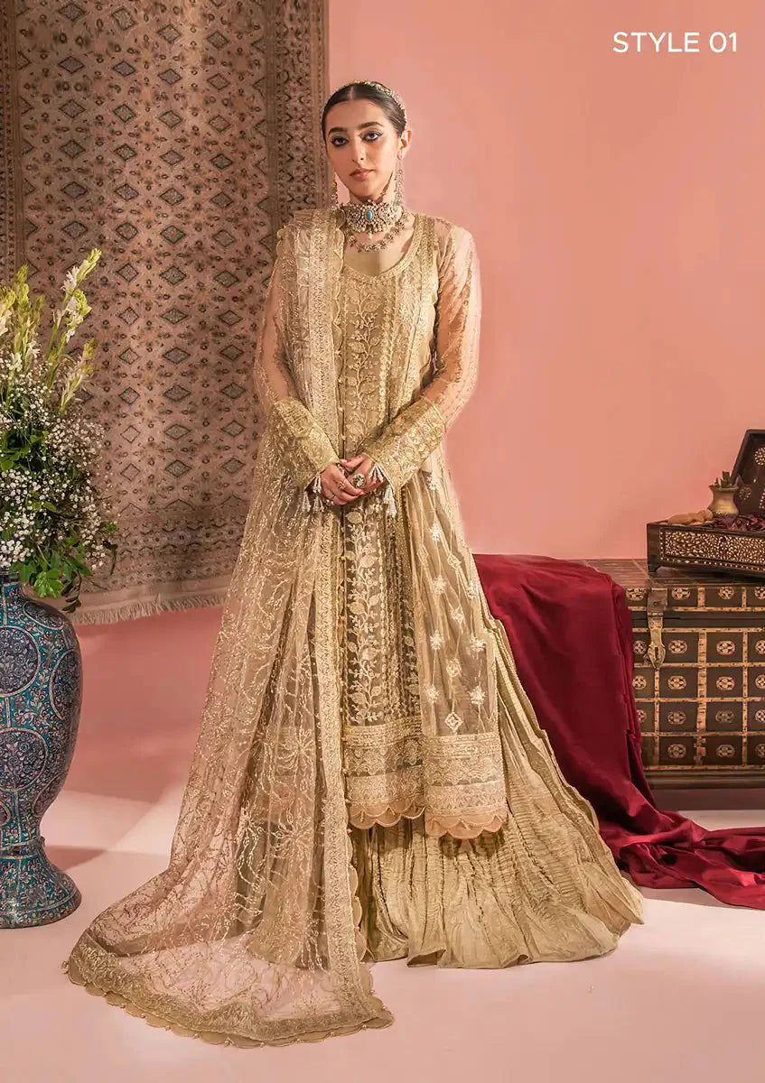 Aik Atelier | Wedding Festive 23 | LOOK 03 - Official Aik Atelier - Agha Fabrics UK