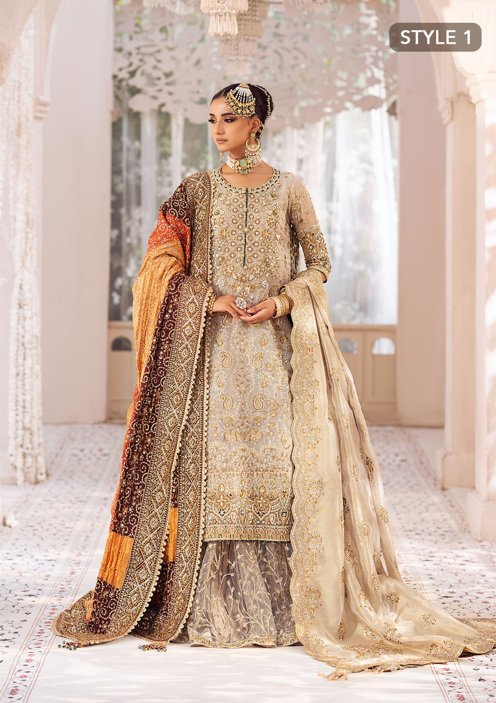 Aik Atelier | Wedding Festive 24 | LOOK 01 - Official Aik Atelier - Agha Fabrics UK