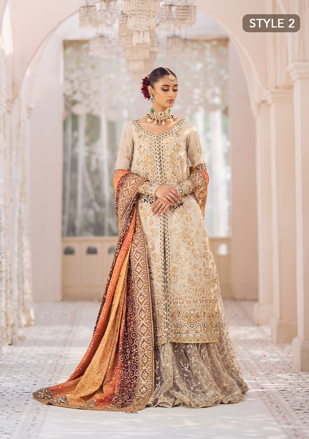 Aik Atelier | Wedding Festive 24 | LOOK 01 - Official Aik Atelier - Agha Fabrics UK