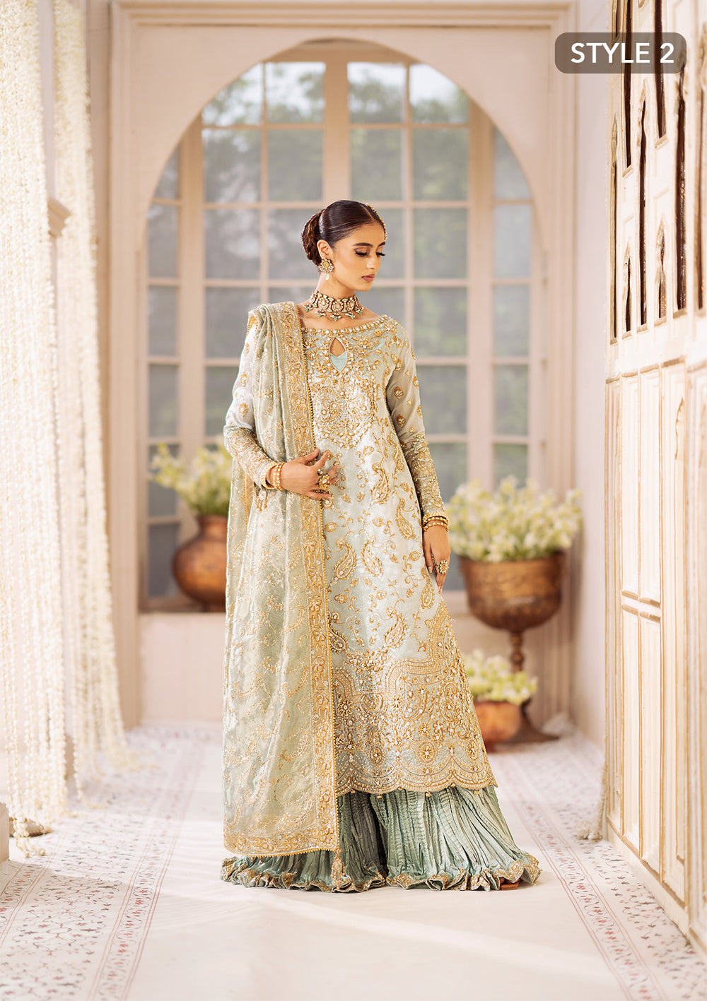 Aik Atelier | Wedding Festive 24 | LOOK 03 - Official Aik Atelier - Agha Fabrics UK