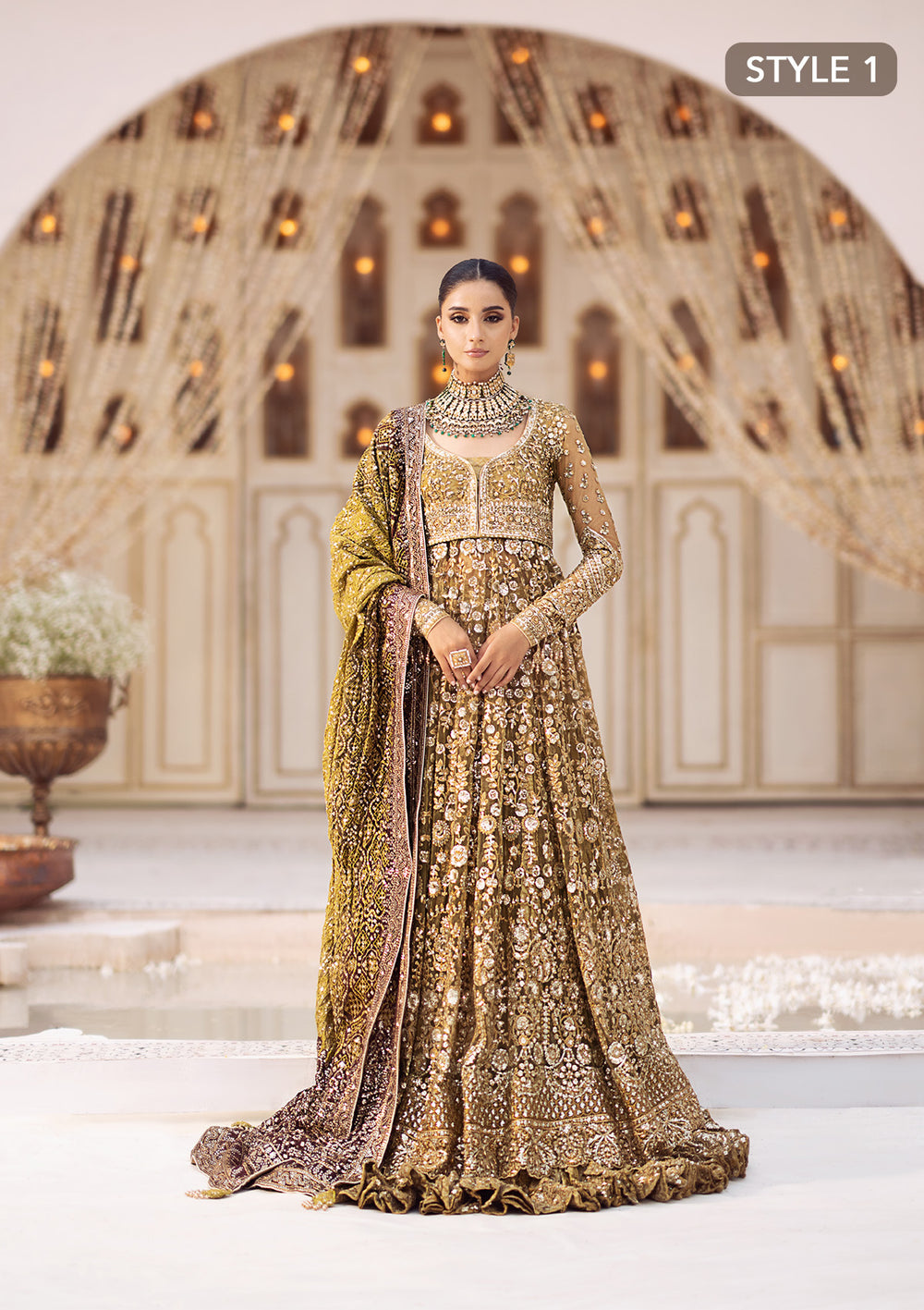 Aik Atelier | Wedding Festive 24 | LOOK 04 - Official Aik Atelier - Agha Fabrics UK