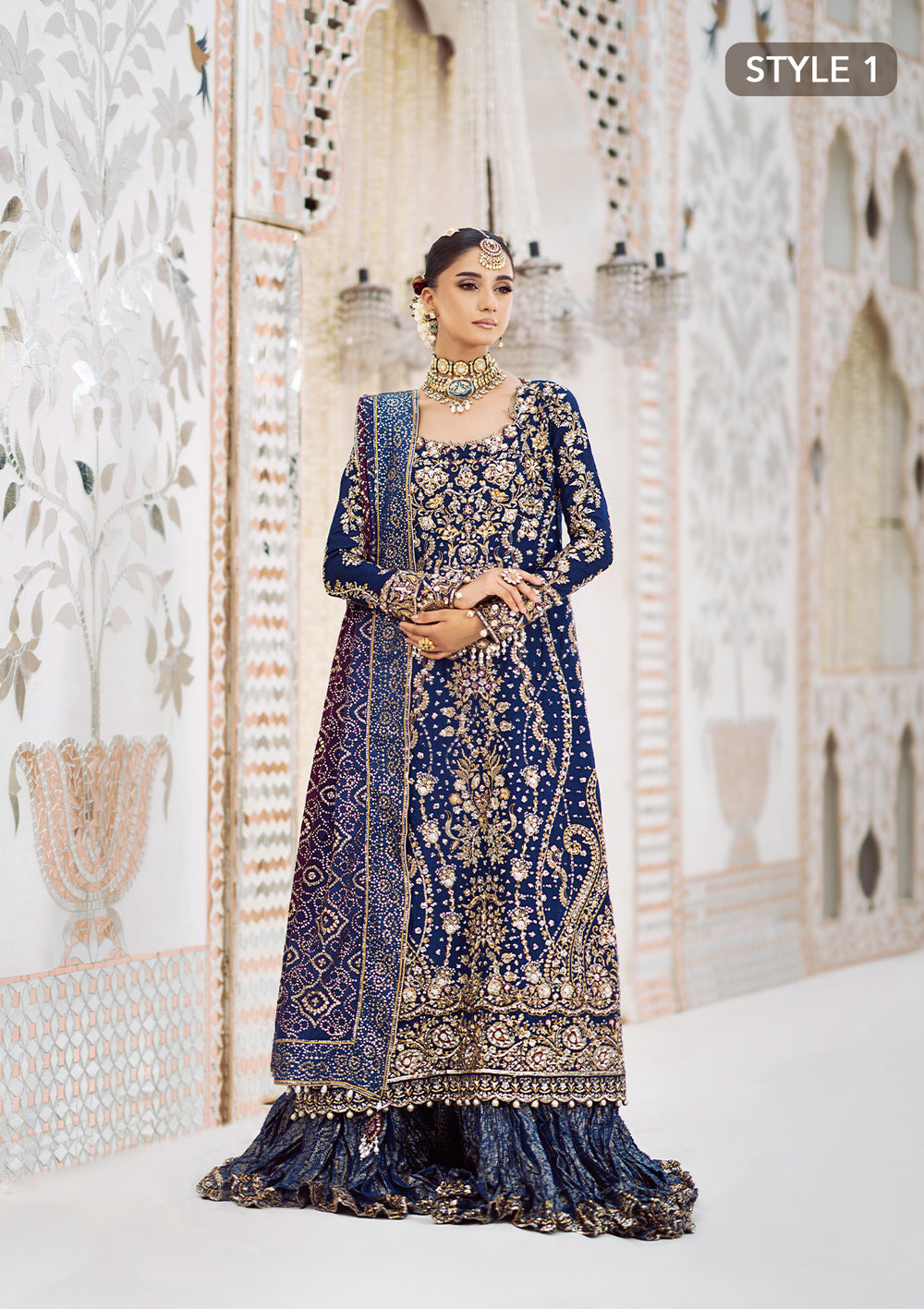 Aik Atelier | Wedding Festive 24 | LOOK 05 - Official Aik Atelier - Agha Fabrics UK