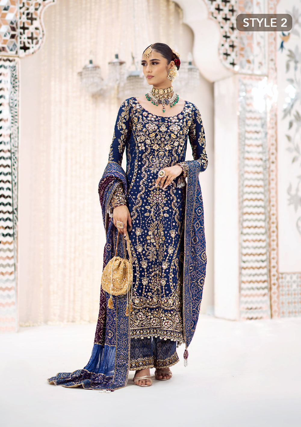 Aik Atelier | Wedding Festive 24 | LOOK 05 - Official Aik Atelier - Agha Fabrics UK