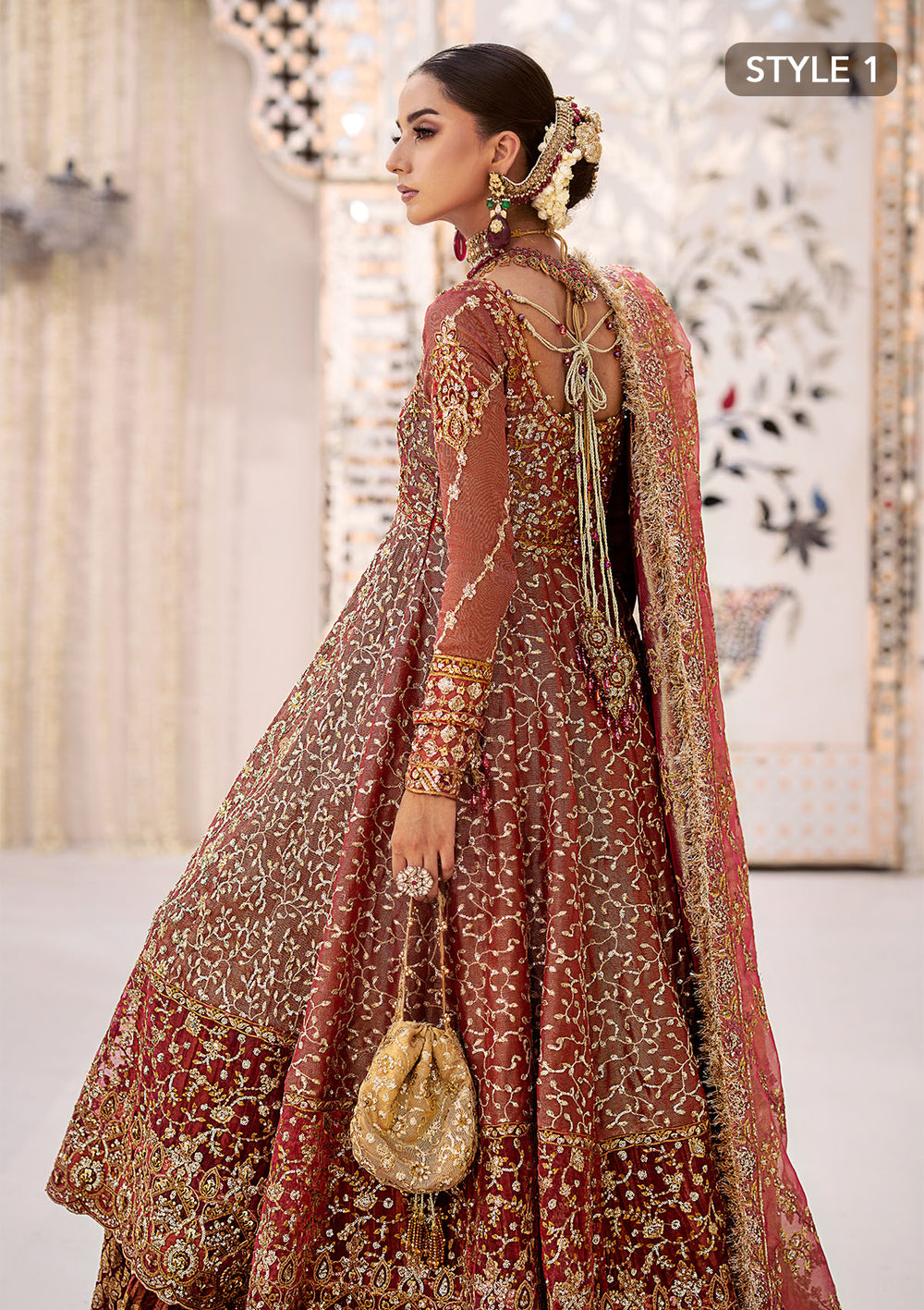 Aik Atelier | Wedding Festive 24 | LOOK 08 - Official Aik Atelier - Agha Fabrics UK