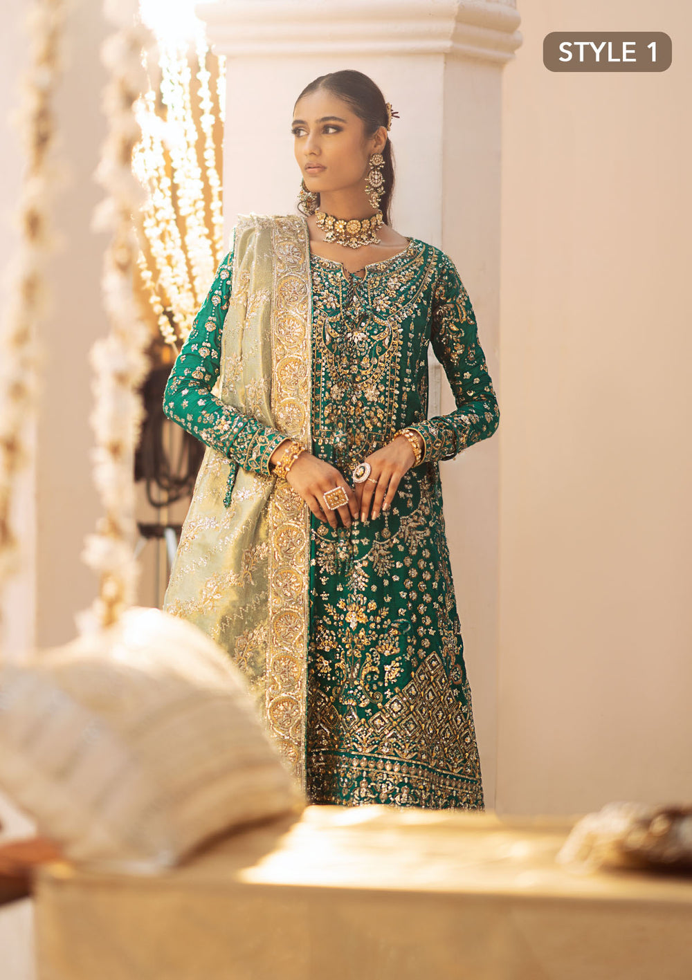 Aik Atelier | Wedding Festive 24 | LOOK 09 - Official Aik Atelier - Agha Fabrics UK