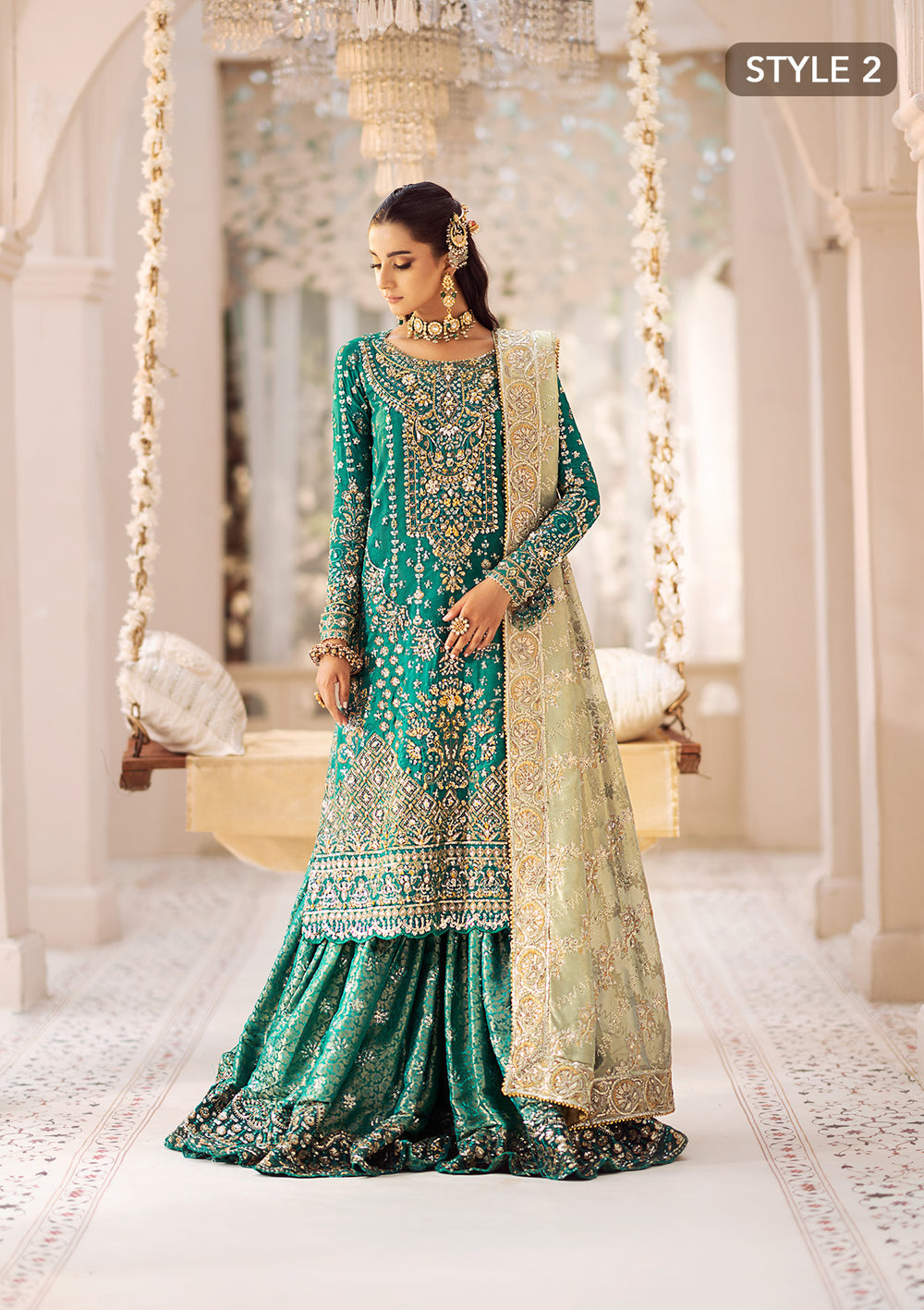 Aik Atelier | Wedding Festive 24 | LOOK 09 - Official Aik Atelier - Agha Fabrics UK