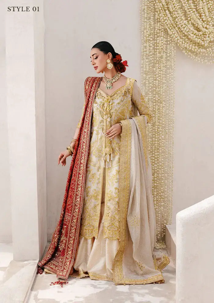 Aik Atelier | Wedding Festive 25 | WEDDING FESTIVE ÃÂ¢ÃÂÃÂ25 VOL. 2 - LOOK 03 - Official Aik Atelier - Agha Fabrics UK