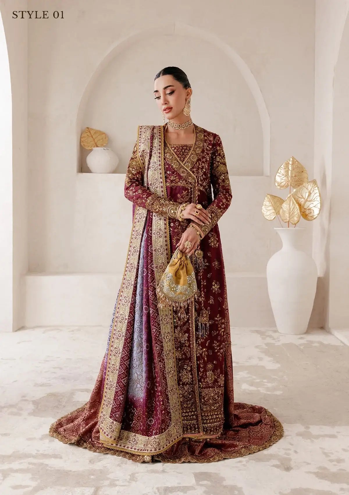 Aik Atelier | Wedding Festive 25 | WEDDING FESTIVE ÃÂ¢ÃÂÃÂ25 VOL. 2 - LOOK 04 - Official Aik Atelier - Agha Fabrics UK