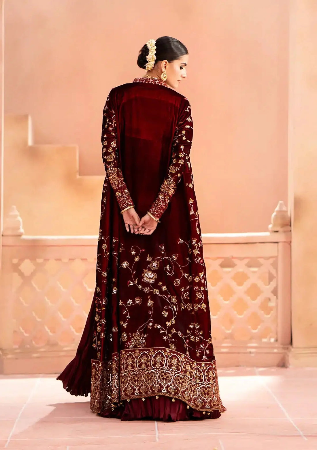 Aik Atelier | Zardozi Velvet 23 | 07 - Official Aik Atelier - Agha Fabrics UK