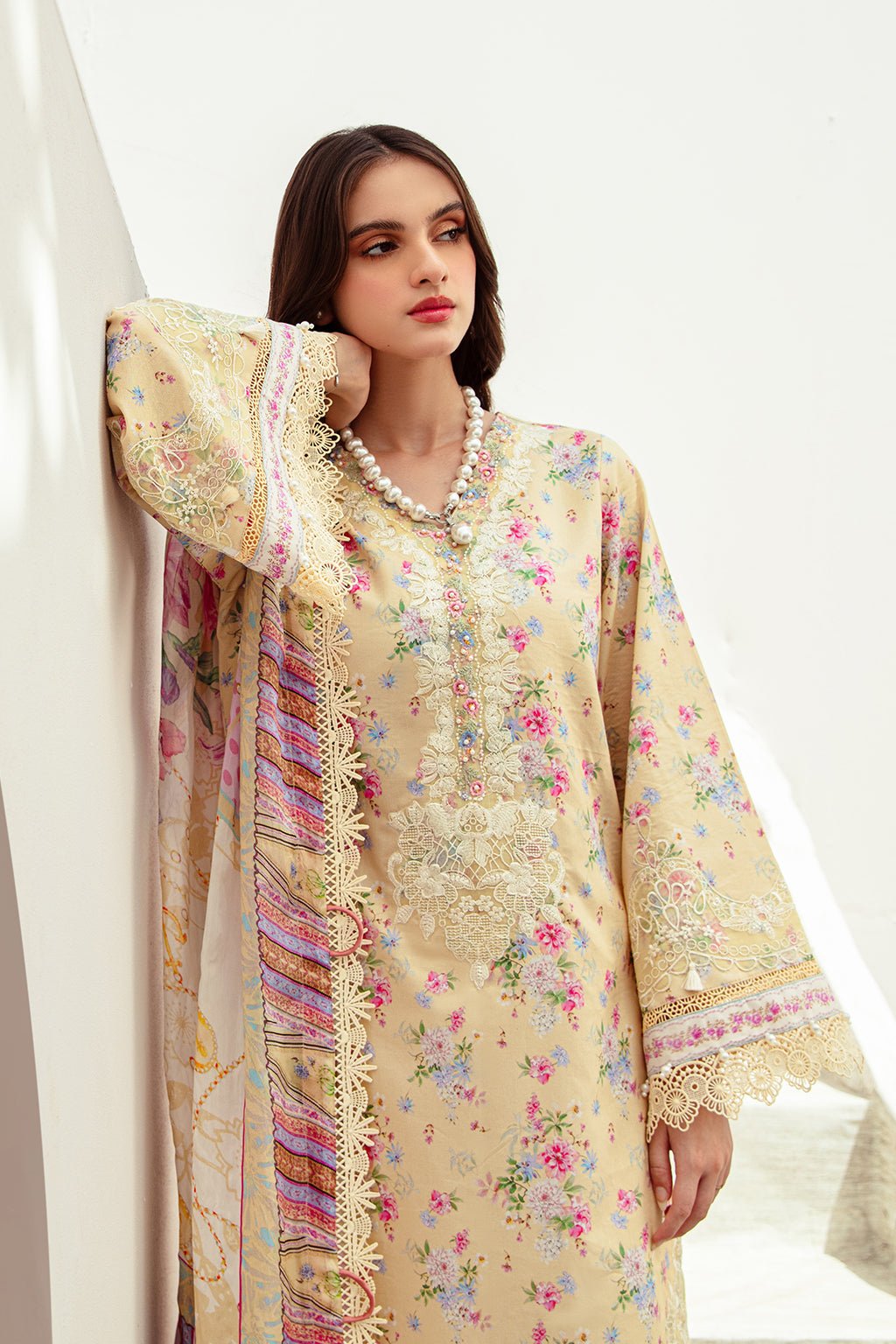 AJR Couture | Alif Affordable Lawn 24 | SUNNY DELIGHT - Official AJR Couture - Agha Fabrics UK