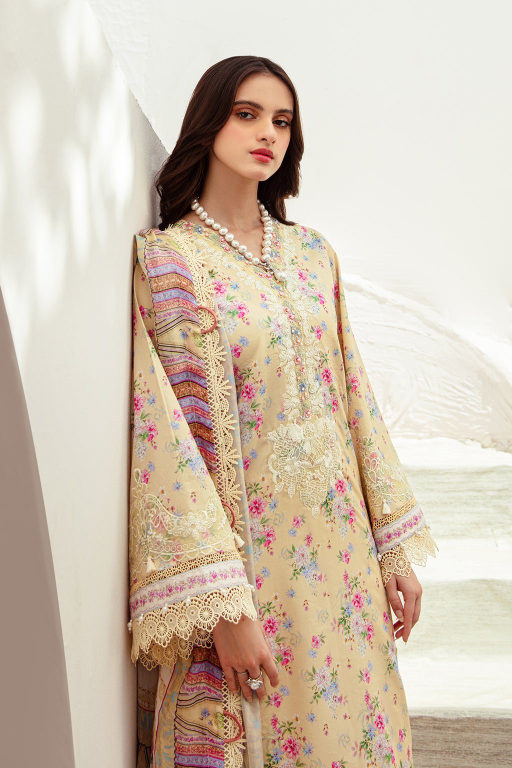AJR Couture | Alif Affordable Lawn 24 | SUNNY DELIGHT - Official AJR Couture - Agha Fabrics UK