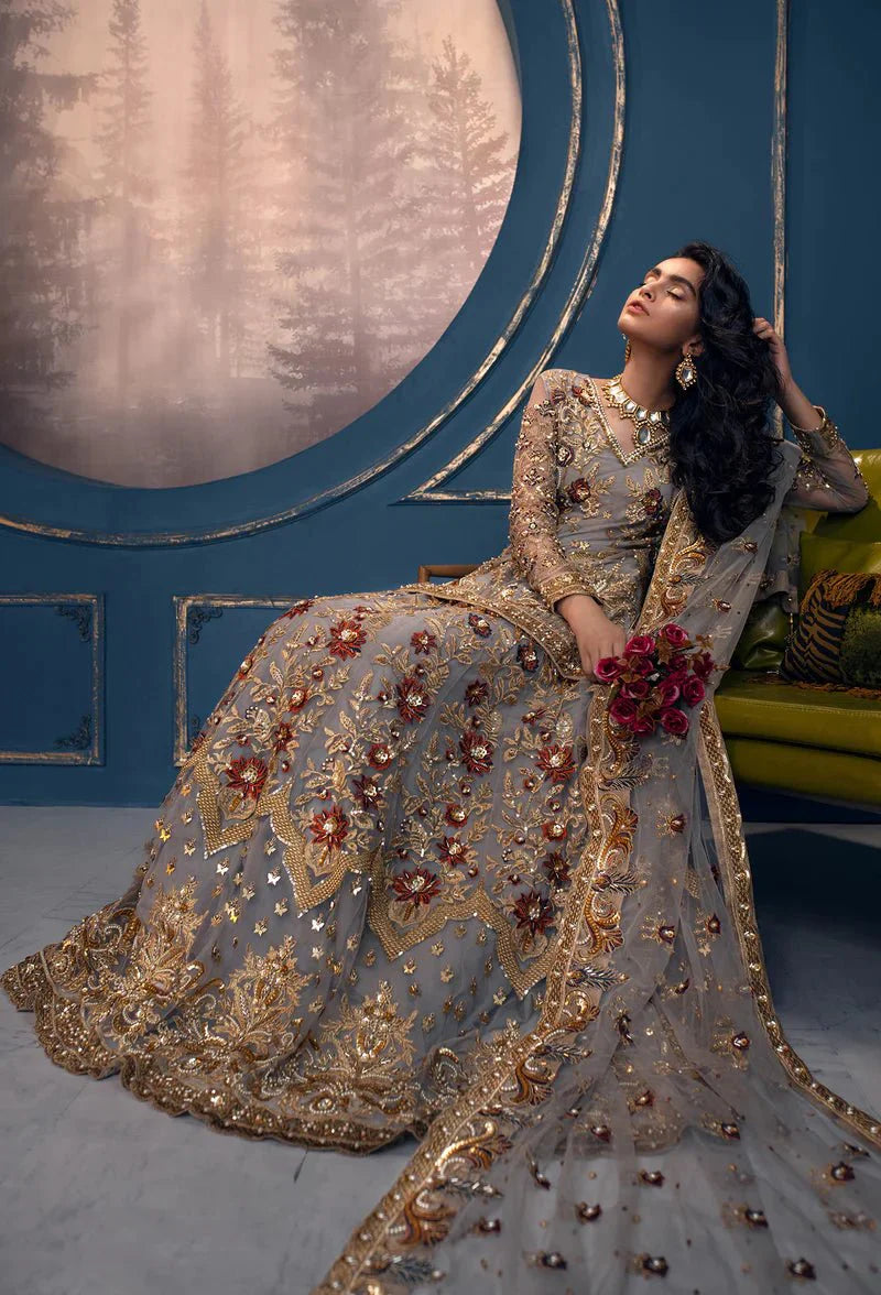 Akbar Aslam | Orphic Bridals | Queen Bee AAB-1403 - Official Akbar Aslam - Agha Fabrics UK