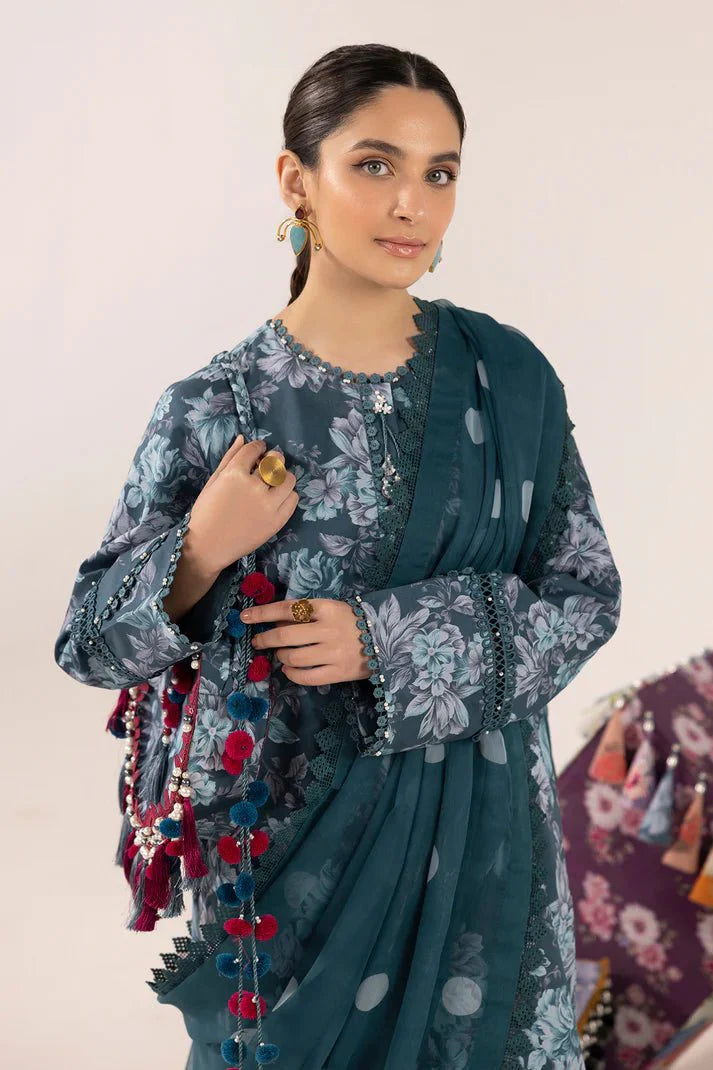Alizeh | Sheen Lawn Prints 24 | Sea Mist