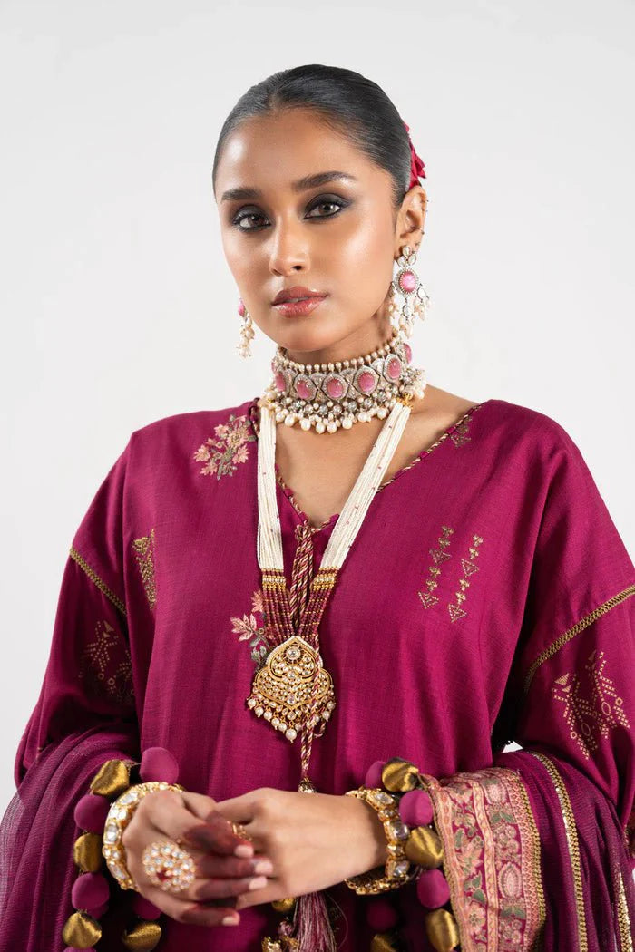 Alkaram | Festive Collection | FC-W-16E-23-3-Dark Pink