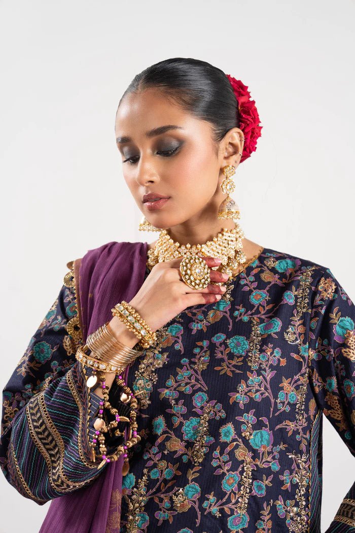 Alkaram | Festive Collection | FC-W-17F-23-3-Navy Blue