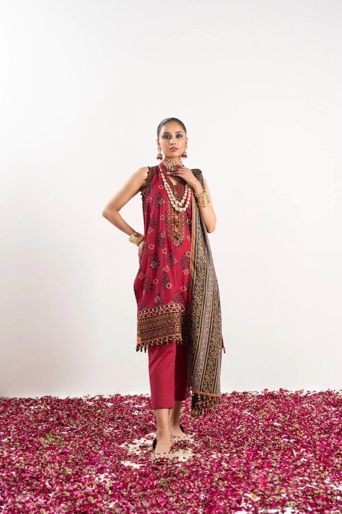 Alkaram | Festive Collection | FC-W-20G-23-3-Ruby Red