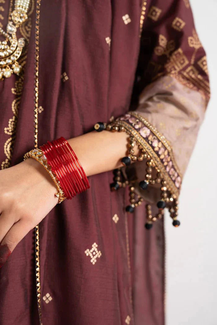 Alkaram | Festive Collection | FC-W-24I-23-3-Maroon Red