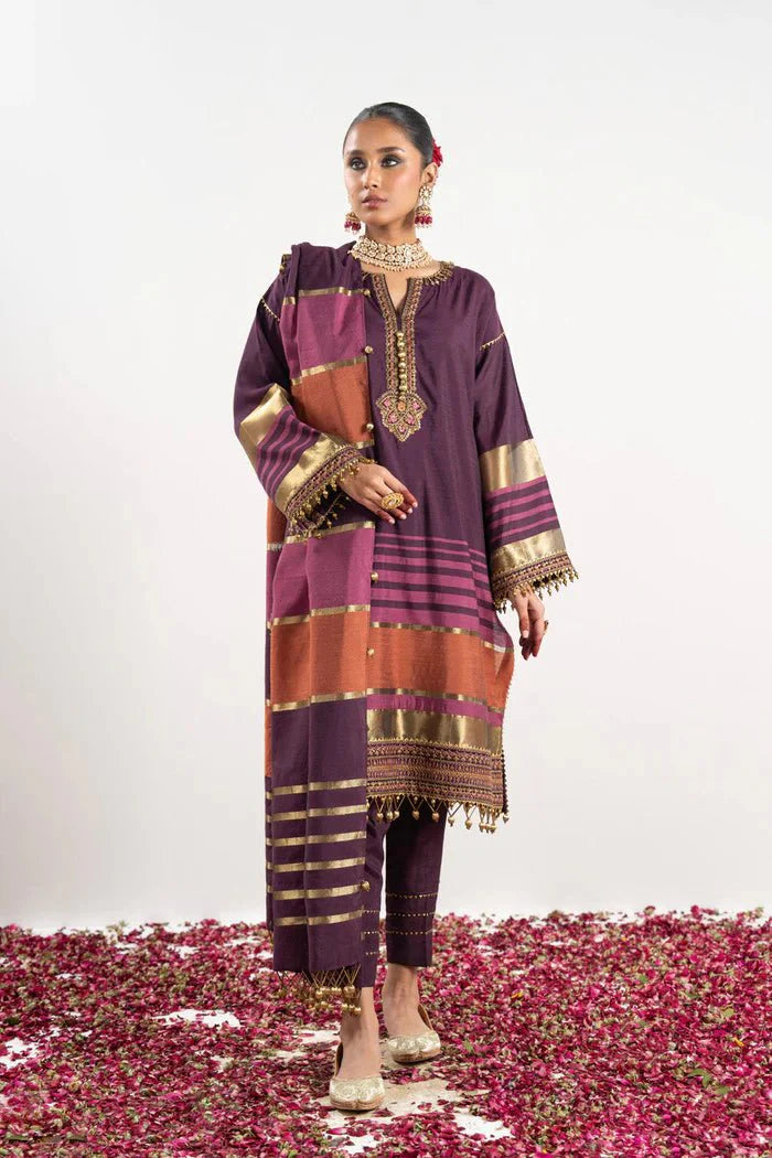Alkaram | Festive Collection | FC-W-25I-23-3-Plum