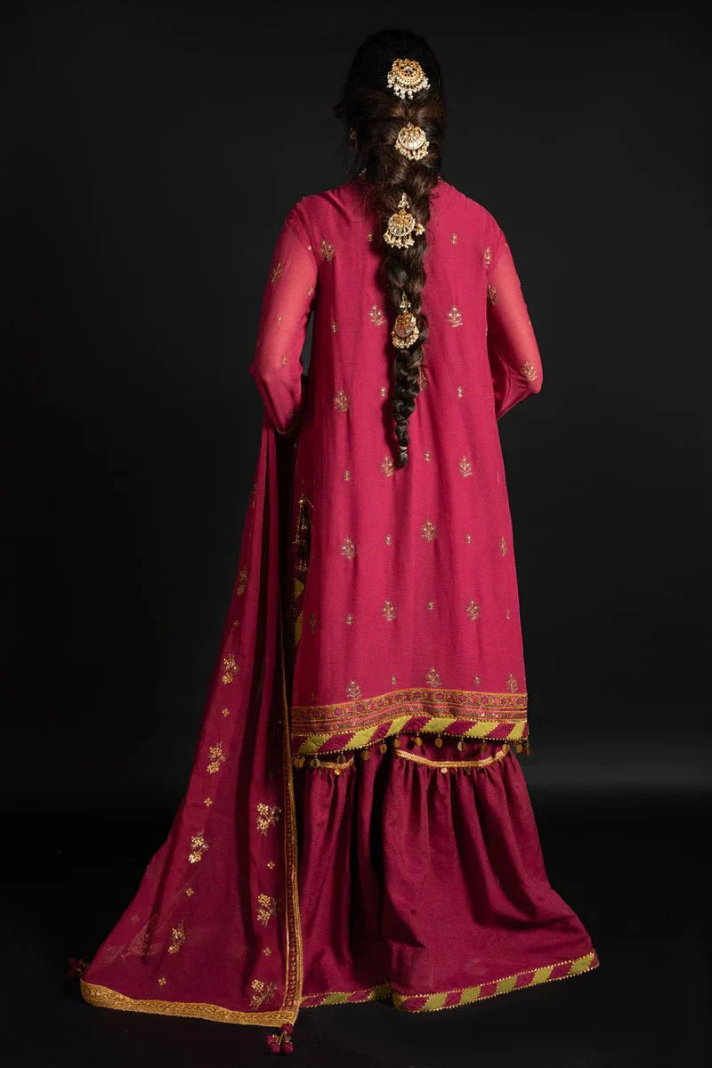 Alkaram | Heavy Formals 24 | HF-07-24-Fuchsia Pink - Official Alkaram - Agha Fabrics UK
