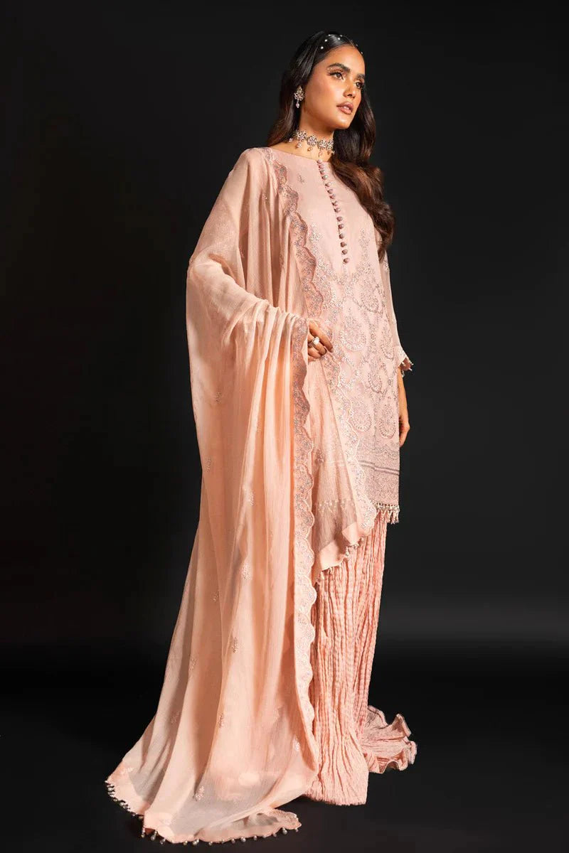 Alkaram | Heavy Formals 24 | HF-08-24-Peach - Official Alkaram - Agha Fabrics UK