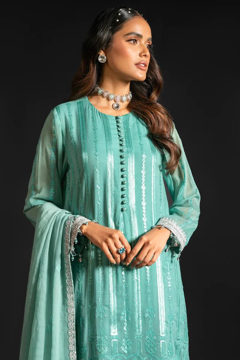 Alkaram | Heavy Formals 24 | HF-09-24-Green - Official Alkaram - Agha Fabrics UK