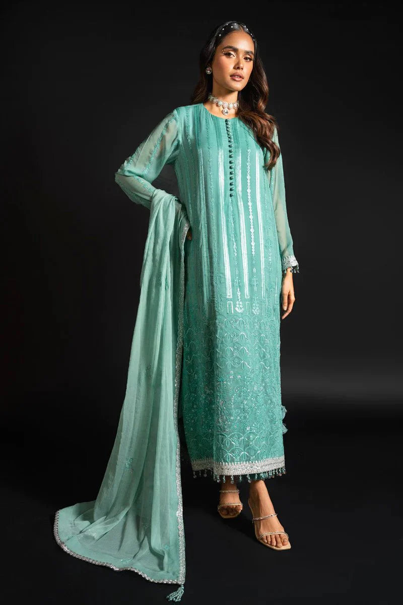 Alkaram | Heavy Formals 24 | HF-09-24-Green - Official Alkaram - Agha Fabrics UK