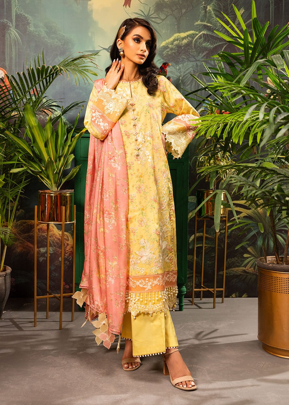 Alkaram | Luxury Lawn 24 | EC-02-24 - Official Alkaram - Agha Fabrics UK