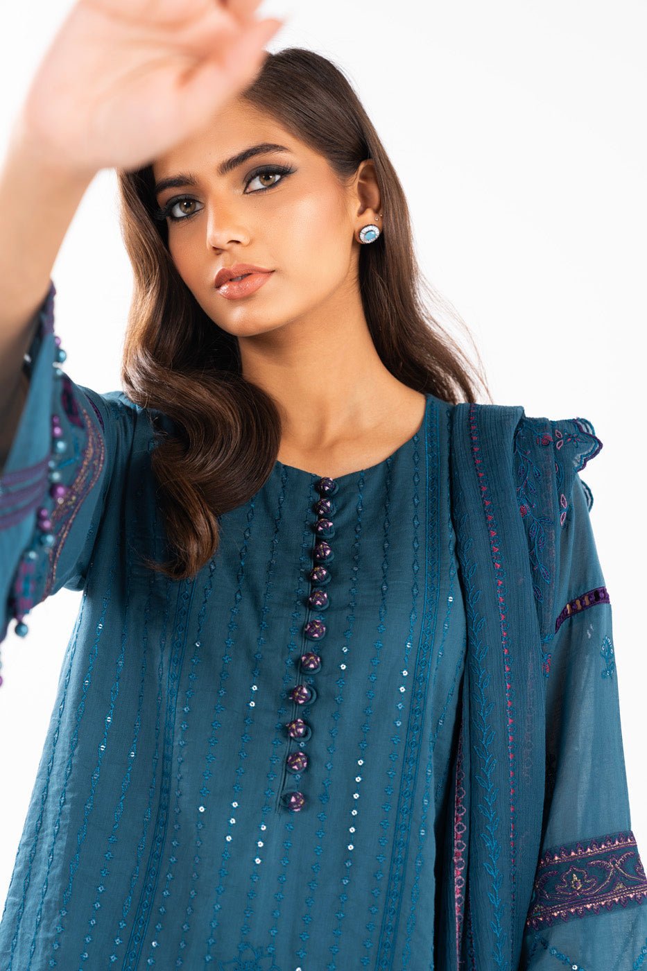Alkaram | Luxury Lawn 24 | EC-06-24 - Official Alkaram - Agha Fabrics UK