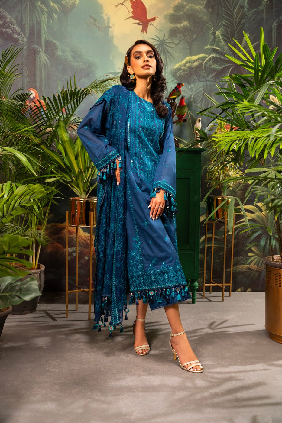Alkaram | Luxury Lawn 24 | EC-07-24 - Official Alkaram - Agha Fabrics UK