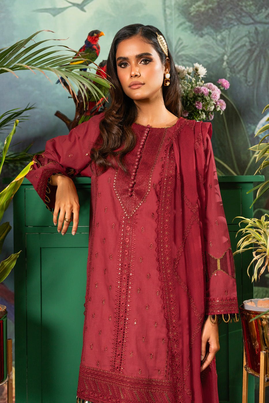 Alkaram | Luxury Lawn 24 | EC-12-24 - Official Alkaram - Agha Fabrics UK