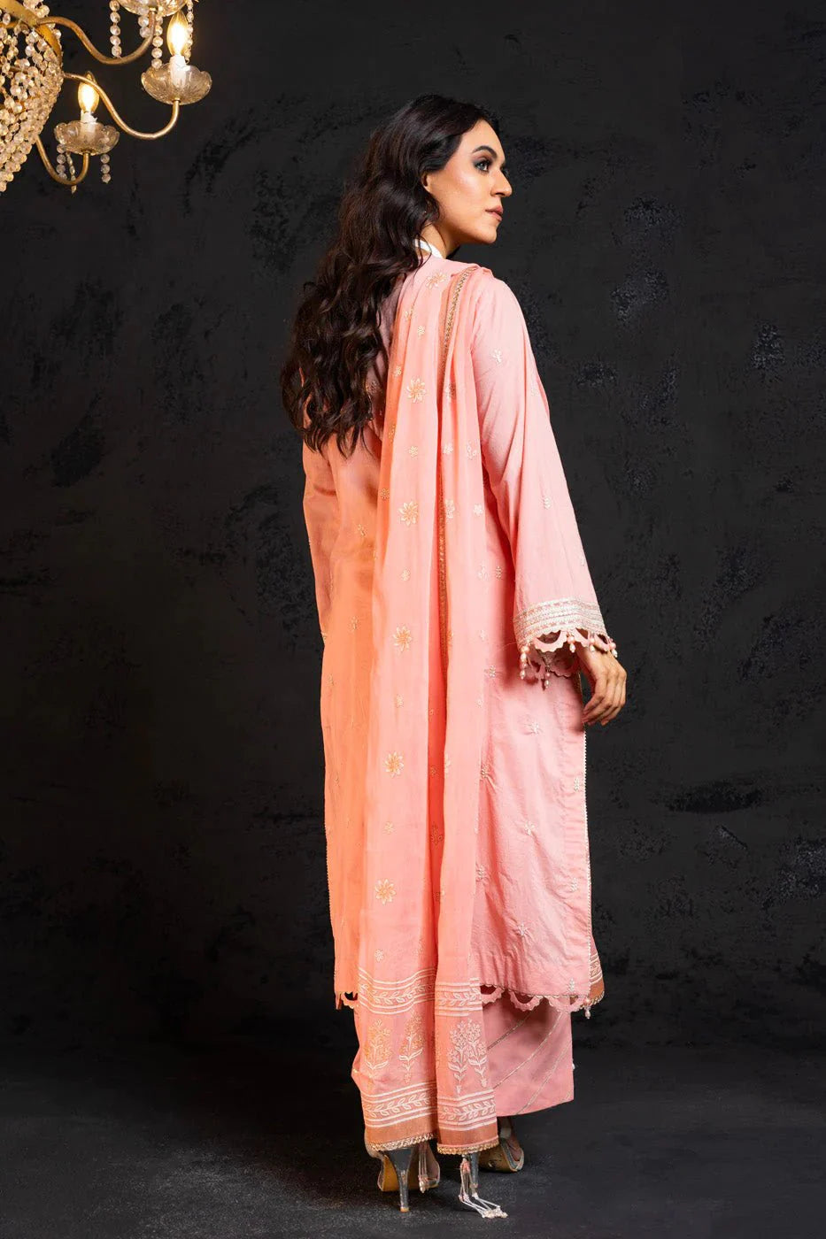 Alkaram | Spring Summer Festive 24 | Embroidered Lawn Light Pink - Official Alkaram - Agha Fabrics UK
