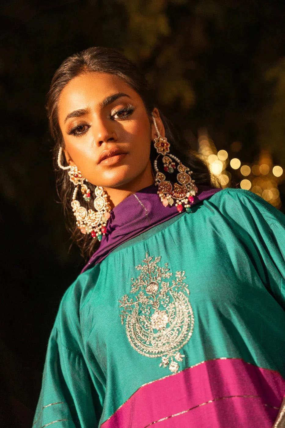 Alkaram | Spring Summer Festive 24 | Embroidered Yarn Dyed Teal - Official Alkaram - Agha Fabrics UK