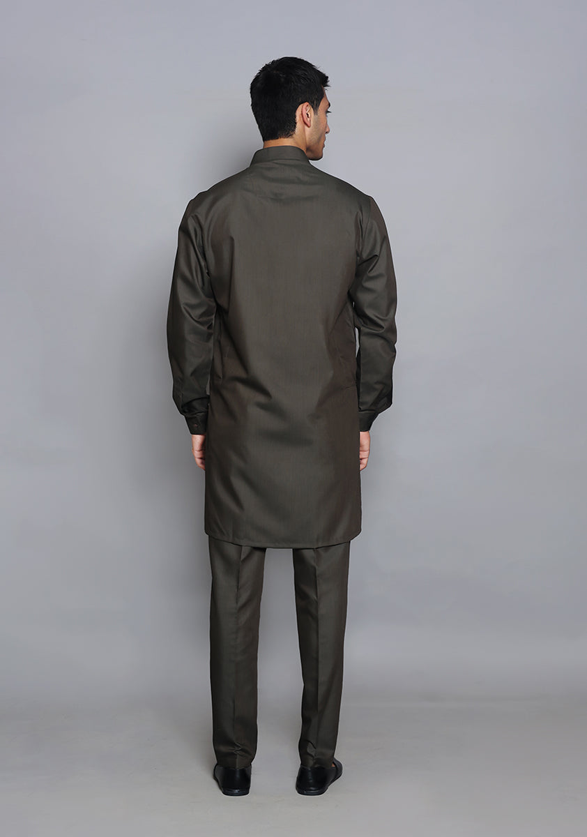 Pakistani Menswear | Amir Adnan - Basic Poly Viscose Tarmac Slim Fit Suit