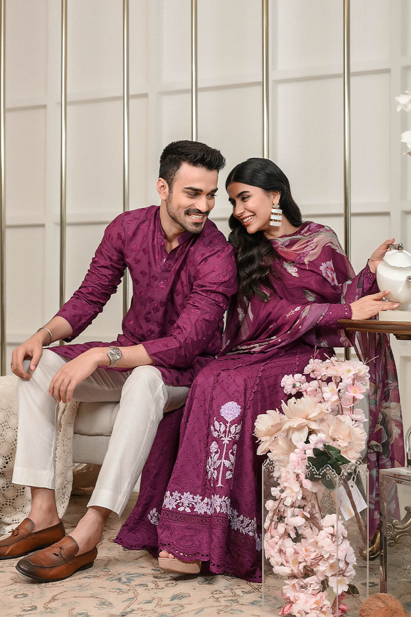 Pakistani Menswear | Ansab Jahangir | PURPLE PASSION