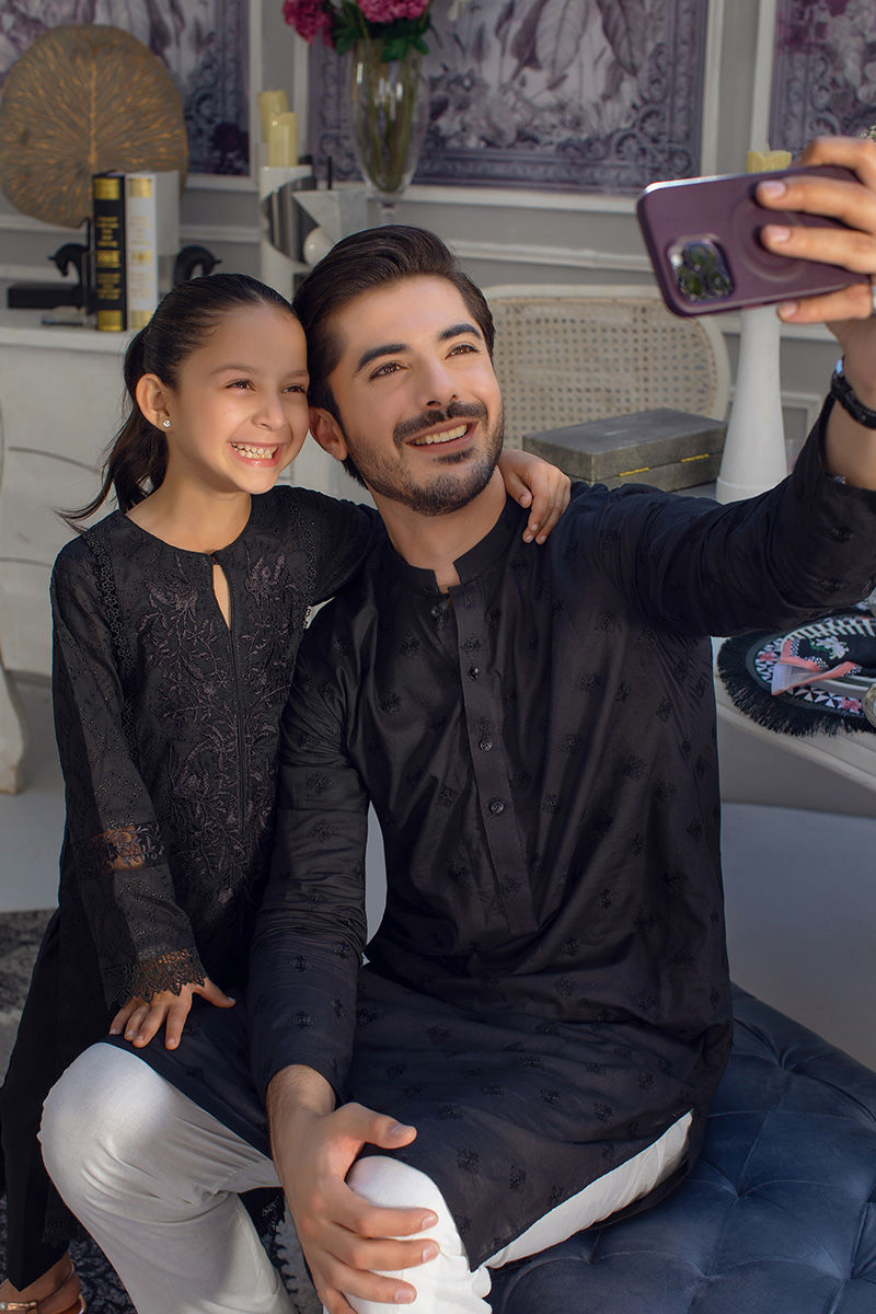 Pakistani Menswear | Ansab Jahangir | CHARCOAL CHARM