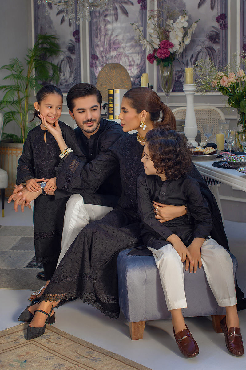 Pakistani Menswear | Ansab Jahangir | CHARCOAL CHARM