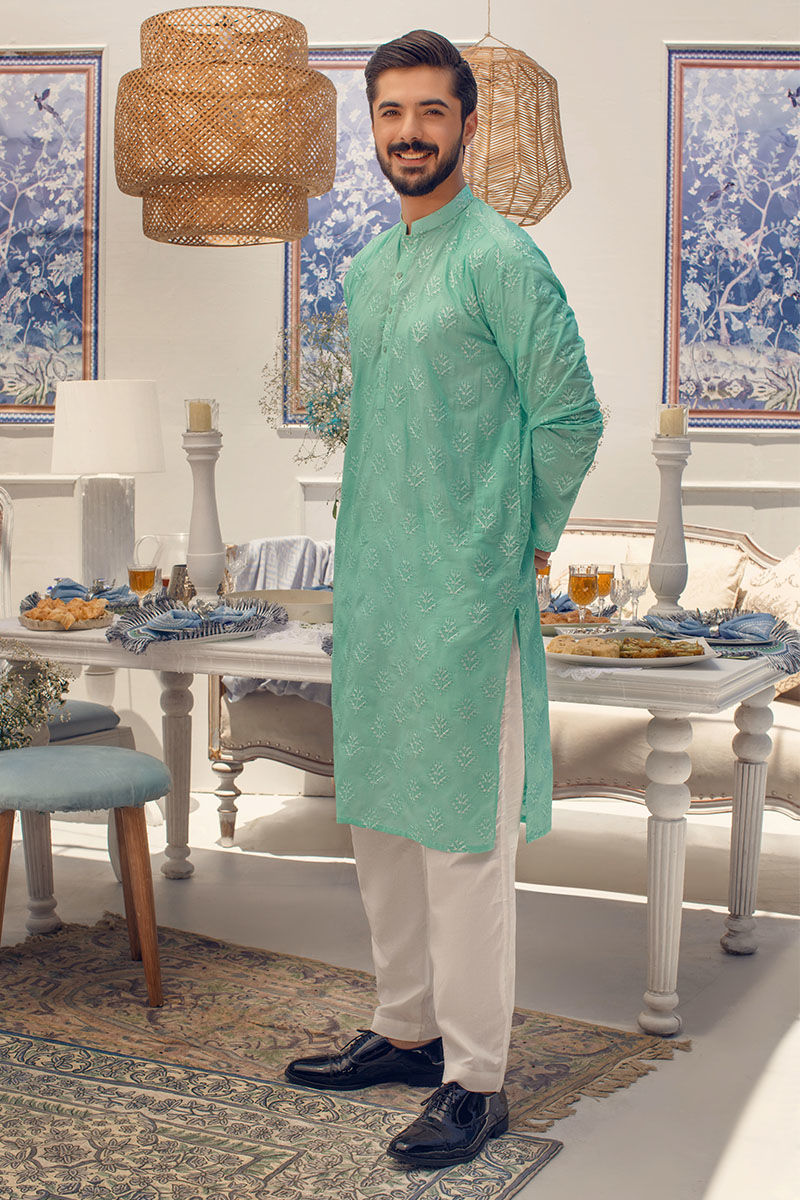 Pakistani Menswear | Ansab Jahangir | AQUA ROYALE